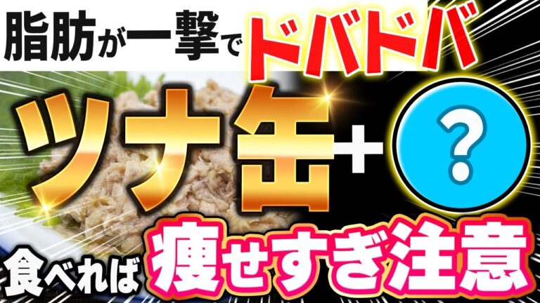 【簡単に-10kg✨】嘘みたいに痩せるツナ缶の食べ方🐟💨