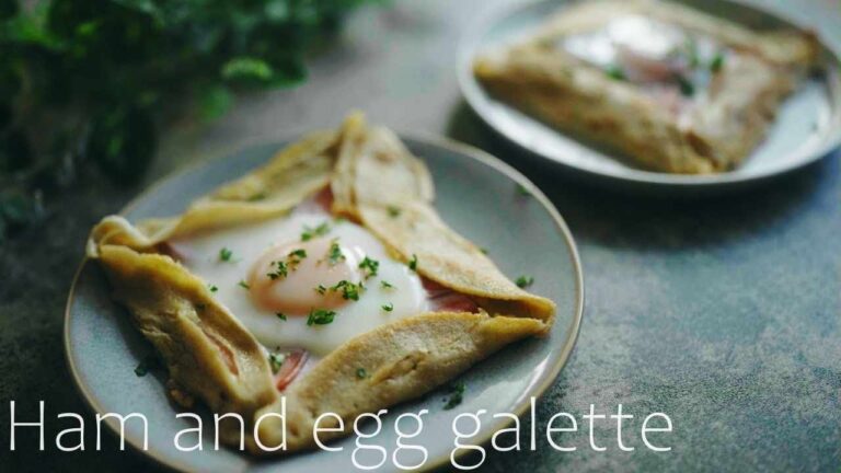 【フランス料理】Ham and egg galette｜ハムと卵のガレット