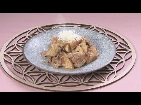 豚肉とたけのこの玉ねぎだれ炒め