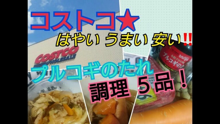 《コストコ》プルコギのたれを使う調理例５品！～はやい・うまい・安い～