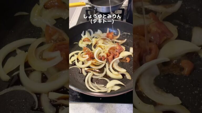 【悪魔メシ】焼鳥缶で照り焼きチキンパスタ　#shorts