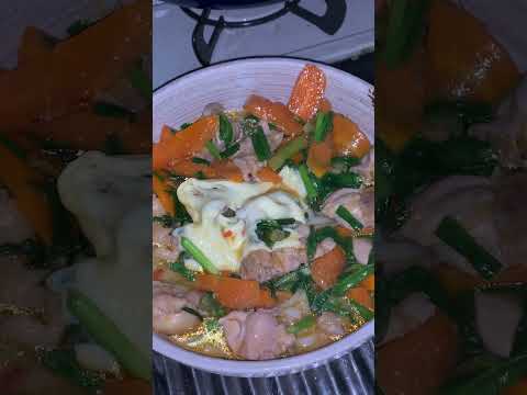 残業でも自炊する一人暮らし会社員の晩ご飯【チーズ鶏味噌うどん】#Shorts