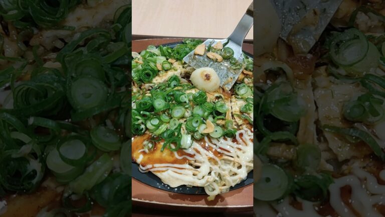 にんにくだらけの広島風お好焼き#広島風お好み焼き #お好み焼き