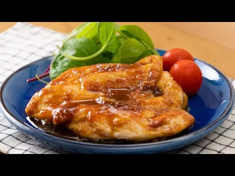 鶏むね肉のにんにく照り焼き