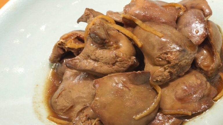 鶏の肝の時雨煮（レバーの血抜きと臭み取りの下処理方法）