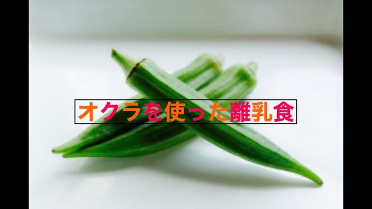 [離乳食後期] オクラを使った離乳食(牛とオクラの野菜煮)