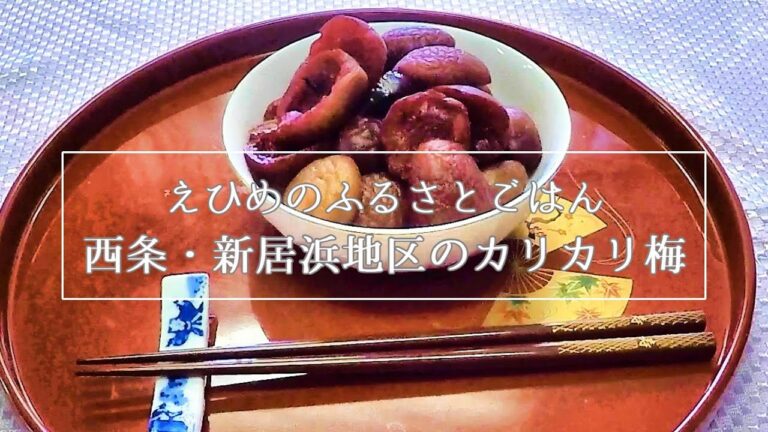 【えひめのふるさとごはん】　西条・新居浜地区のカリカリ梅