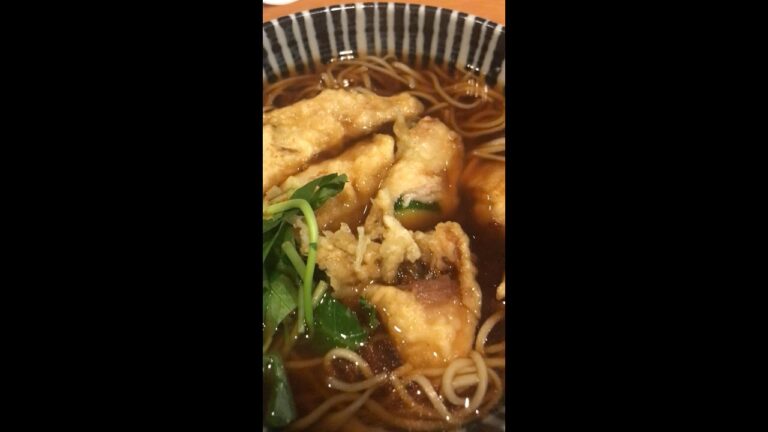 柏庵　夏野菜豚巻き天婦羅蕎麦