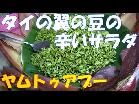 海外の屋台料理：ヤムトゥアプー/タイの四角豆のスパイシーサラダの作り方