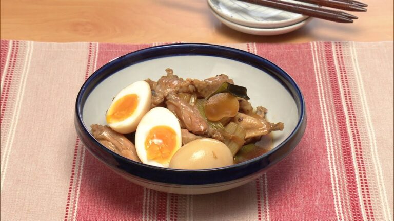 【3分クッキング公式】鶏スペアリブと時短ゆで卵の甘辛煮