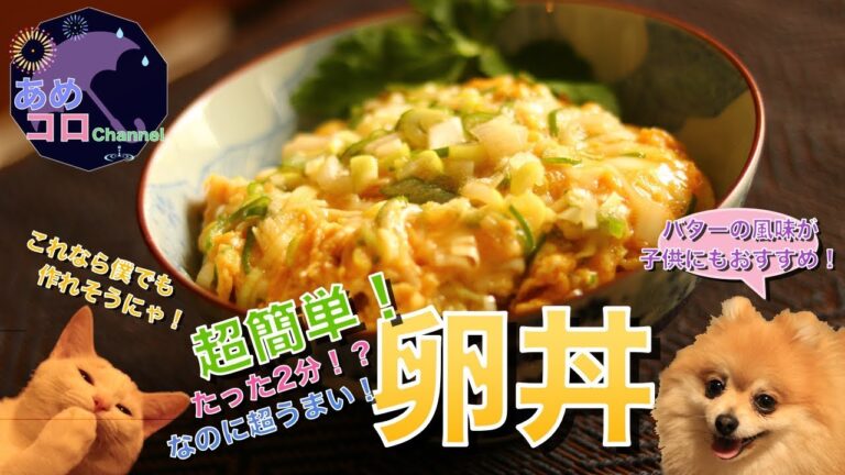 【あめコロKitchen】超簡単！でも超うまい！卵丼【料理】