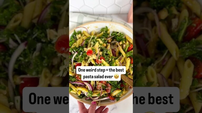 🥗 ケールとパスタのサラダは一味違う 💯