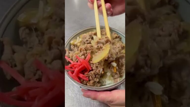 女将の爆速牛丼 #shorts
