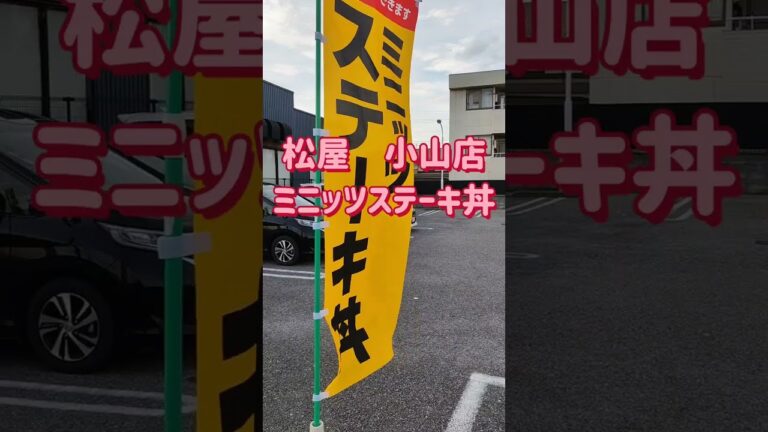 松屋　小山店・ミニッツステーキ丼（小山市）