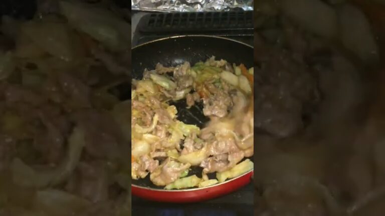 #Shorts 肉野菜味噌マヨ炒めの作り方！！