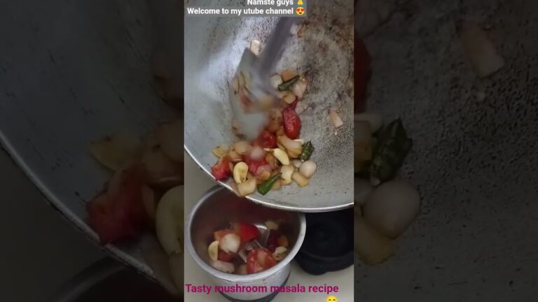mushroom masala recipe ...🥰😋#utubeshorts #shorts #khana #foryou #foodies
