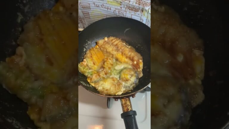 スーパーの天丼を天とじ丼にリメイク