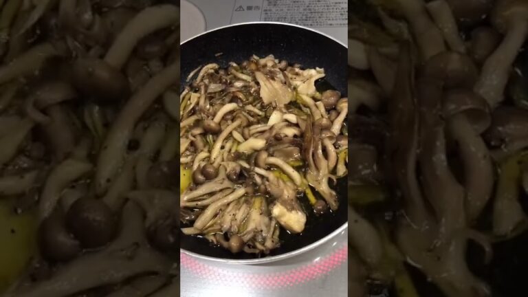 きのこのアヒージョがまゆ〜