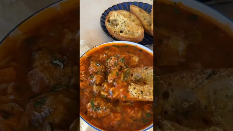 Cozy High Protein Soup for the Whole Family 🍲💪 #shorts