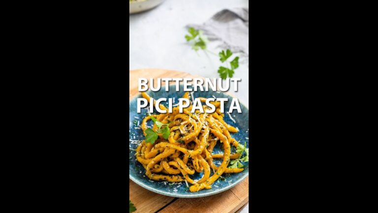 Butternut Pici Pasta Recipe | Super Easy, hand rolled pasta!
