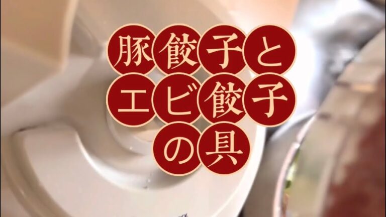 あっという間❣️フードプロセッサーで餃子の具❣️