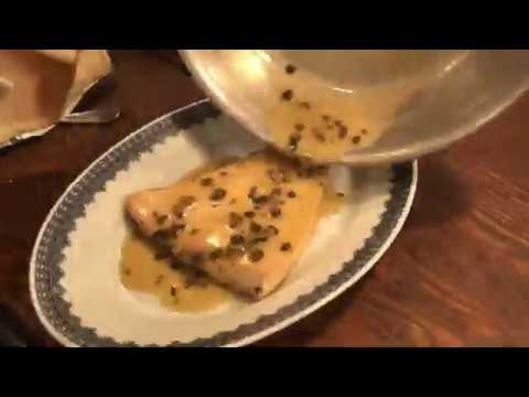 Pesce spada capperi e limone / カジキマグロのレモンケッパーソース