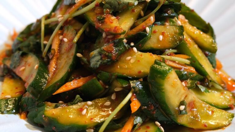 How to make Korean Spicy Cucumber / Oi-Muchim / Spicy Cucumber Side Dish