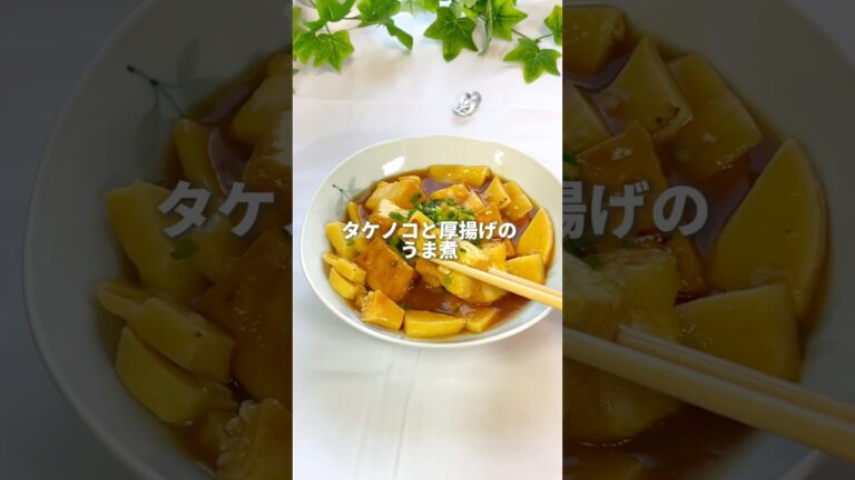 【この組み合わせハマる✨】タケノコと厚揚げのうま煮