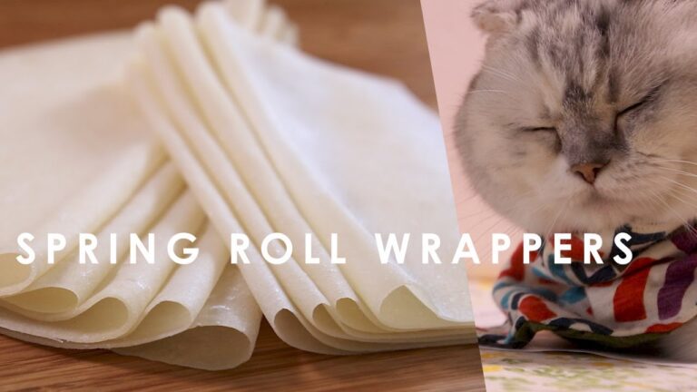 基本の【春巻の皮】の作り方 //How to make spring roll wrappers at home
