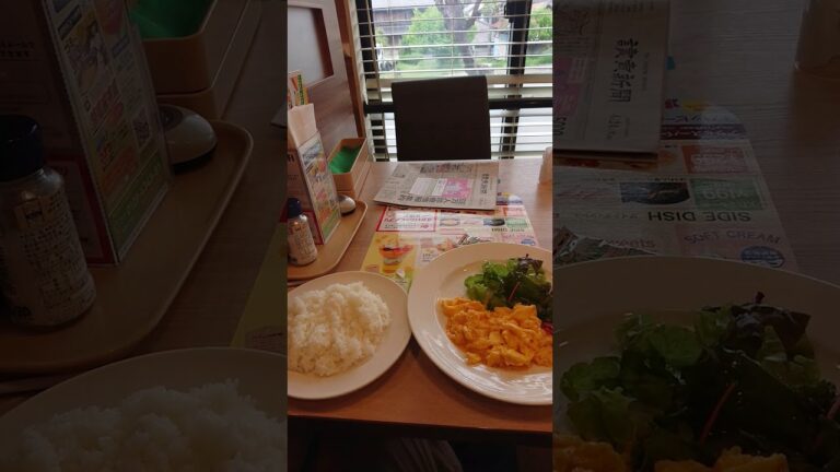 ガストのモーニングセットです☺️