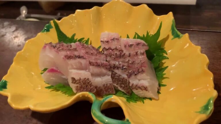 【和食Bal Takeichi】鯛の松笠造り