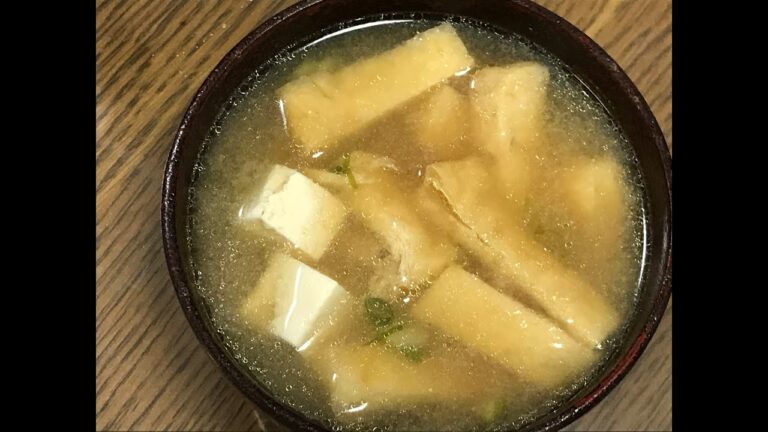 料理動画⑥【油揚げの味噌汁】