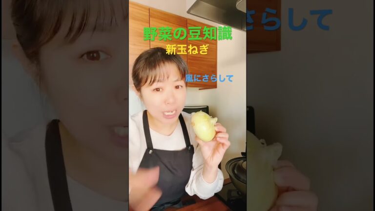 【新玉ねぎの豆知識】 #野菜ソムリエ #旬 #新玉ねぎ #血液サラサラ #野菜