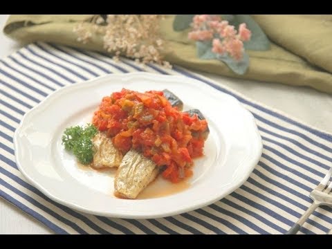 サバの野菜たっぷりトマトソースがけ/Sauteed Mackerel with Tomato Sauce/& kitchen - アンドキッチン