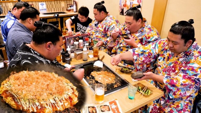 Sizzling Teppanyaki in Asakusa! Sumo-Sized Appetites vs. Okonomiyaki, Monja & Yakisoba!