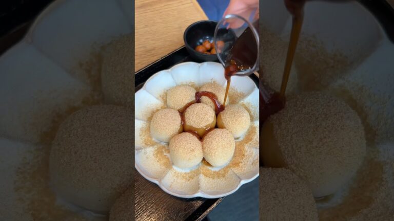 一口で食べたら危険なほど大きいもちもち白玉だんご🍡#名古屋 #japanesefood #スイーツ #カフェ #mochi #nagoya #food
