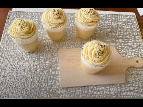 さつまいもモンブランプリン🍮♡