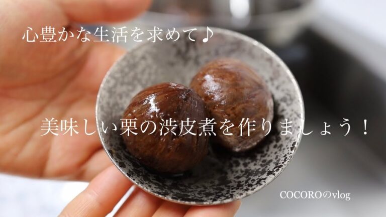 COCOROのvlog『心豊かな生活を求めて♪』#01栗の渋皮煮