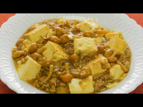 なめこ入り麻婆豆腐