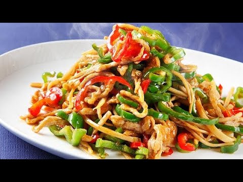 おかずラボ　炒めのツボ（２）豚肉とピーマンの細切り炒め