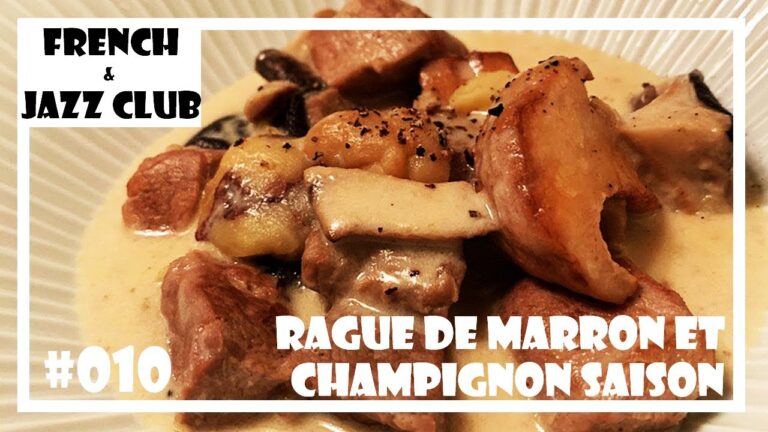 【プロレシピ】現役フレンチシェフが作る 栗とキノコのシチュー｜FJCLUB   rague de marron et champignon saison