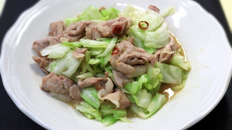 豚とキャベツのピリ辛味噌炒め【料理】