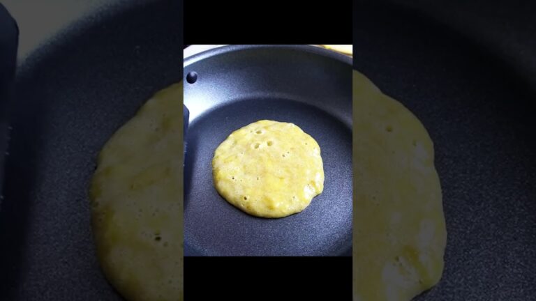 卵とバナナだけ！パンケーキ作り方！ #shorts