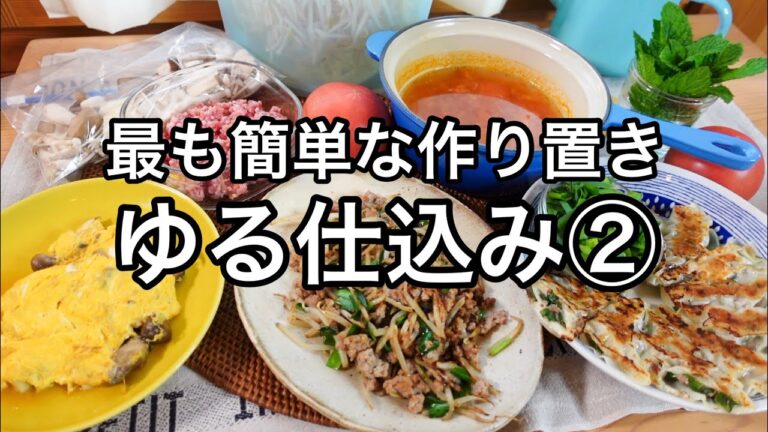 【全８品】作り置きより楽チン！切って容器に入れるだで料理がグンと楽になる！ゆる仕込み＆活用レシピ