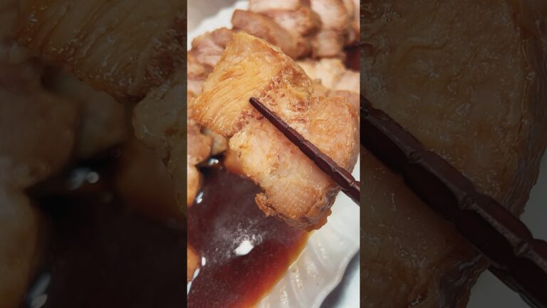 【豚バラブロックの角煮】🐷🧱じゅわウマすぎてやばかった。美味しいからまた作ろ🤤