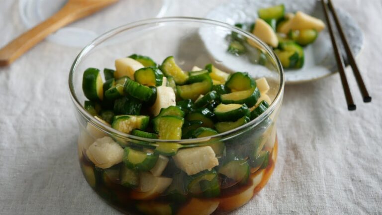 【 暑い日にぴったり♪ 長芋ときゅうりのさっぱり浅漬け 】 Japanese yam  and Cucumbers pickles