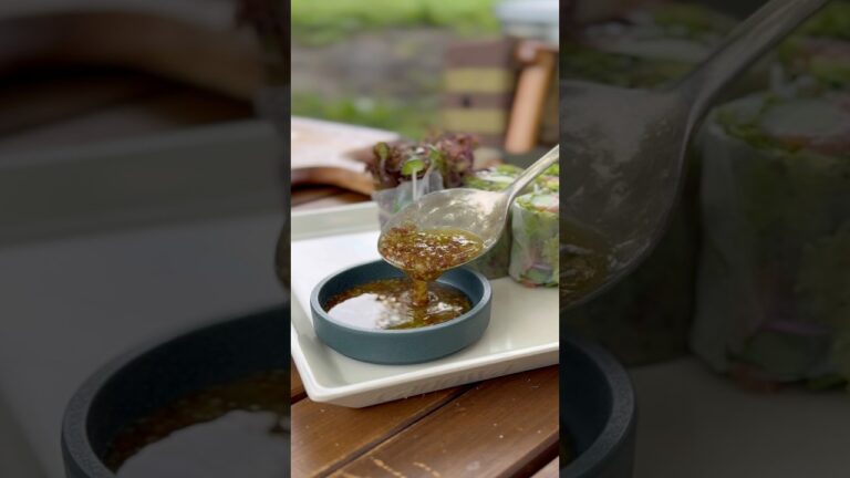 マスタードソースが決めて！【スモークサーモンの生春巻き】暑い季節にぴったり！　#キャンプ飯 #レシピ #レシピ動画 #生春巻き