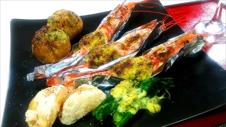 風味が格段に違う『赤海老と新じゃが芋のアイオリソース焼き』の作り方# 55