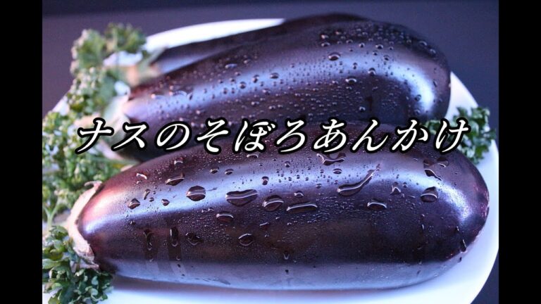 ナスのそぼろあんかけ