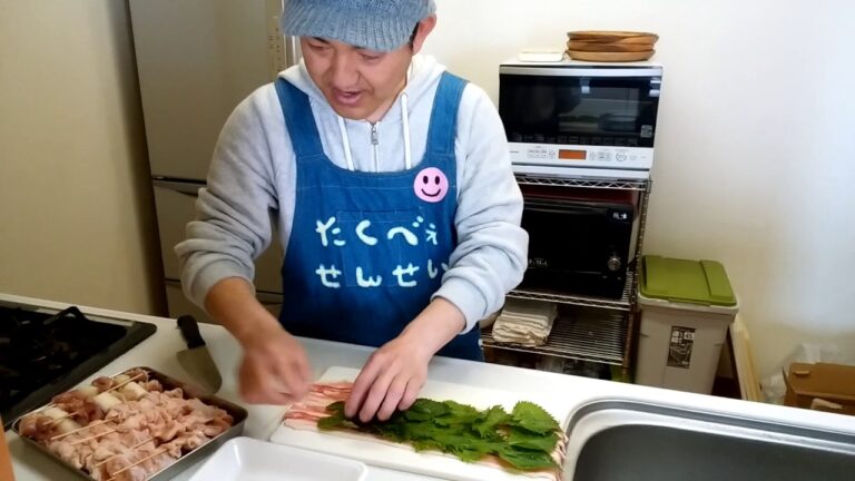 ごはんのせんせぇプチお料理講演(豚しそ巻き編)